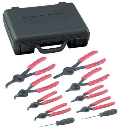 Otc 4512 10 Piece Snap Ring Plier Set - Internal/external