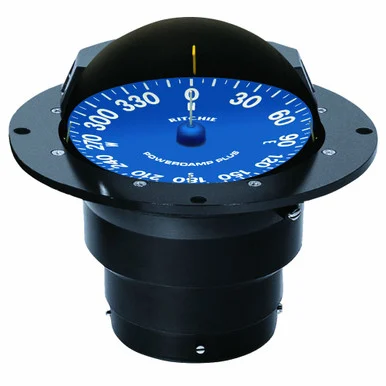 Ritchie Compasses SS-5000-12 Compass, Flush Mount, 5" Dial, Black