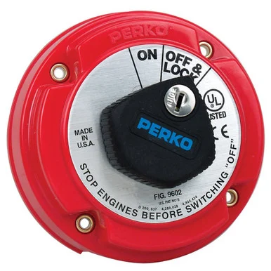 Perko 3932205 Medium Duty Main Battery Disconnect Switch W/key Lock