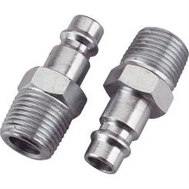 Milton Industries S-760-1 Hi-flo V-style 1/4" Mnpt Steel Plug 2/cd
