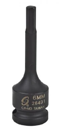 Sunex Tools 1/2" Drive 8 Mm Hex Drive Impact Socket - Chrome Molybdenum Alloy Steel (26493)