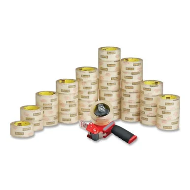 Scotch Packaging Tape With Pistol Grip Dispenser - 1.88" Width X 54.68 Yd Length - 3" Core - Dispenser Yes - 36 / Carton - Clear (3750CS)