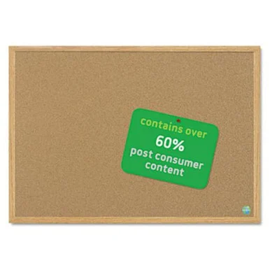 Bi-Silque Visual Communication SB1420001233 Earth Cork Board, 48 X 72, Wood Frame
