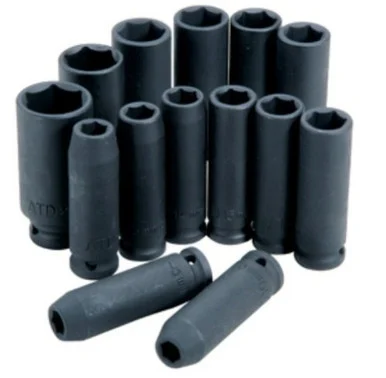 Atd Tools ATD-4301 14 Pc. 1/2" Drive 6 Point Metric Deep Impact Socket Set 4301_59