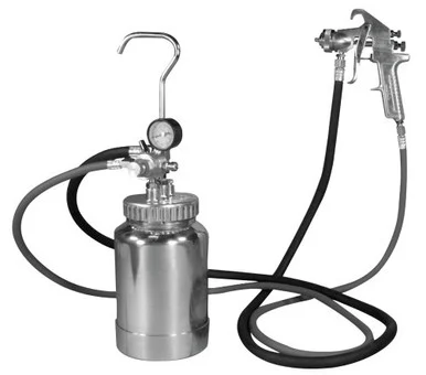 Astro Pneumatic 2PG8S 2 Quart Pressure Pot With Silver Gun And Hose
