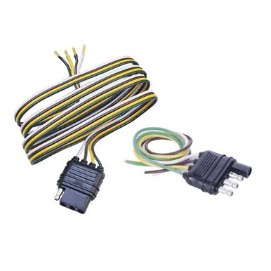 Husky Towing 4 Wire Flat 48" Vehicle And 12" Trailer Functions Printed On Wire For Reference 30247