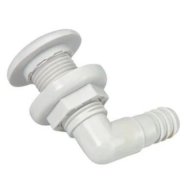 Johnson Pumps 75035-00 Johnson Pump Thru-hull Connector - 3/4" - 90° - White