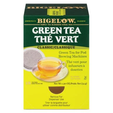 Bigelow Tea 007906 Green Tea Pods, 1.90 Oz, 18/box