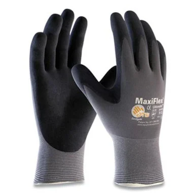 Atg 34-844/XL Endurance Seamless Knit Nylon Gloves, X-large, Gray/black, 12 Pairs 34844/XL
