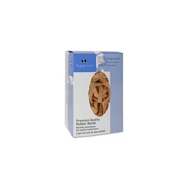 Sparco Pure Rubber Bands - Size: #32 - 3" Length X 0.12" Width X 30 Mil Thickness - Biodegradable, Sustainable - 237 / Box - Natural (3214LB)