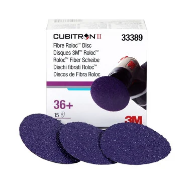 3m 3M-33389 3" Cubitron Ii Fibre Roloc 36+ Grade Disc 33389_59