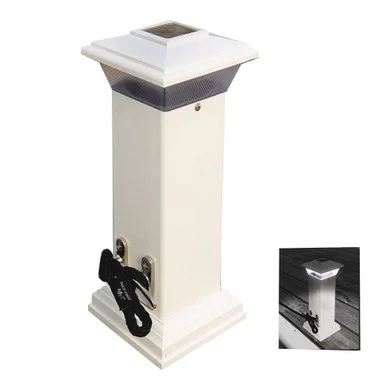 Dock Edge 5893655 Cleatlite Solar Dock Light W/ss Mooring Cleat 12"