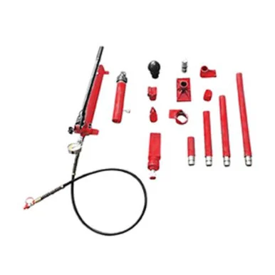 American Forge and Foundry 817SD Aff - Collision & Body Repair Kit - 10 Ton Capacity - 17 Pc Kit - With 2 Speed Quick Pump - Includes Pressure Guage - Super Duty