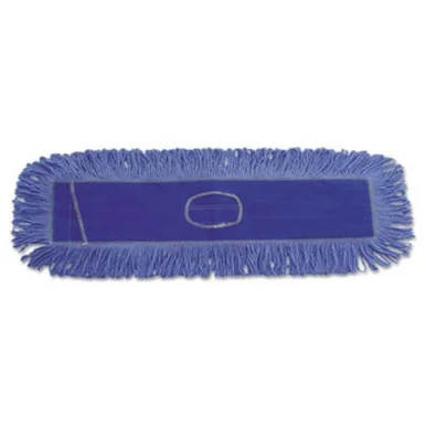 Boardwalk 1136 Dust Mop Head, Cotton/synthetic Blend, 36 X 5, Looped-end, Blue