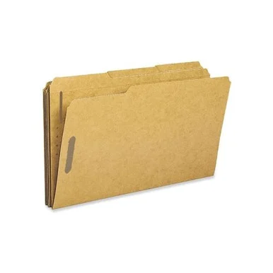 Sparco Fastener Folder - Legal - 8.50" X 14" - 2 Fastener - 1/3 Tab Cut - Top Tab Location - Kraft - 50 / Box (SP17232)