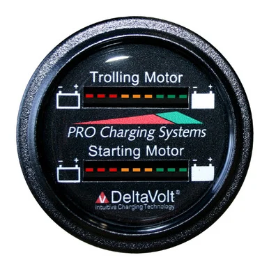Pro Charging Systems BFGWOM1536V/12V Dual Pro Dual Battery Fuel Gauge 36v Trolling 12v Starting BFGWOM1536V/12V_83