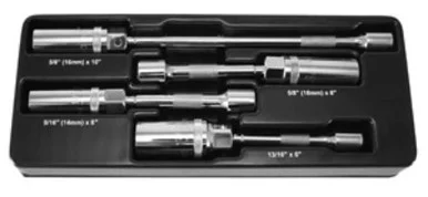 Astro Pneumatic 94404 Magnetic Spark Plug Universal Extension Socket Set