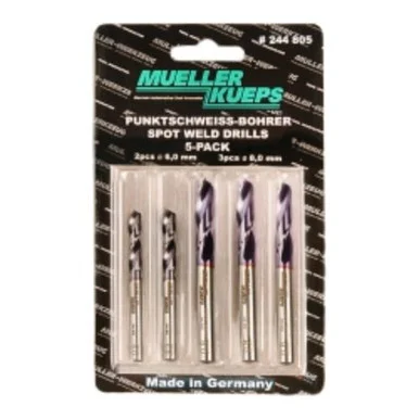 Mueller Kueps 244805 Mueller - Kueps 5-pack Spot Welding Drill Bits