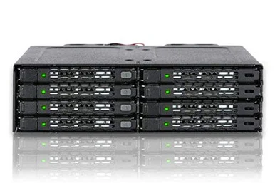 Icy Dock ToughArmor MB998IP-B Drive Enclosure for 5.25 - Mini-SAS HD Host Interface Internal - Black"