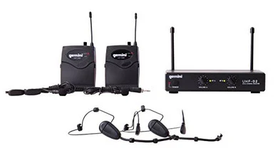Gemini UHF02HLS34 Dual Headset/lav Wireless Sys