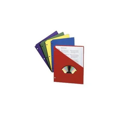 Pendaflex Essentials Slash Pocket Folder - Letter 8.50" X 11" - 25 / Pack - Multi (ESS32940)