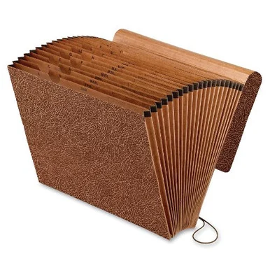 Pendaflex All Purpose Expanding File - 21 Pockets - Red Fiber - Red - 1 Each (ESS01365)