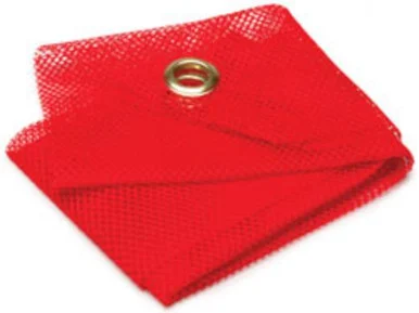 Roadpro 1818G Rp 18 .in X18 .in Red Mesh Flag W/gromm