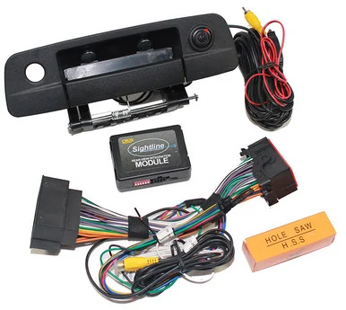 Crux Interfacing Solutions RVCCH75D Crux Rear-view & Vim Integration With Handle & Camera For Dodge Ram 2013-up
