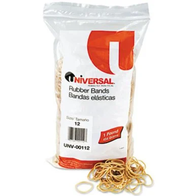 Universal Office Products 00112 Rubber Bands, Size 12, 1-3/4 X 1/16, 2500 Bands/1lb Pack