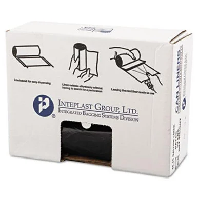 Integrated Bagging Systems VALH4048K22 High-density Can Liner, 40 X 46, 45gal, 22mic, Black, 25/roll, 6 Rolls/carton