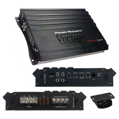 Power Acoustik VA14000D Vertigo Series Monoblock Amplifier 4000w Max