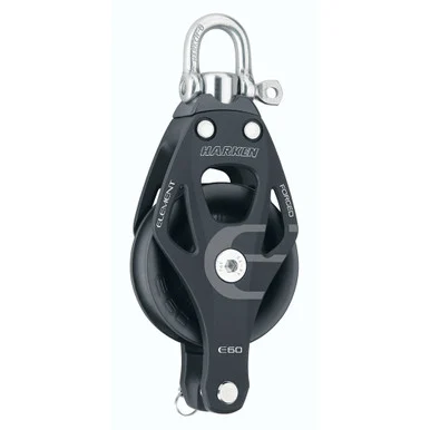 Harken 6261 60mm Single Aluminum Element Block W/swivel & Becket