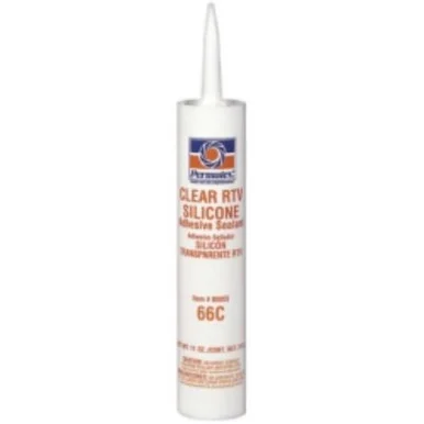 #66 Clear Silicone Adhesive Sealant, 11 Ounce Cartridge 80855CAN - Permatex