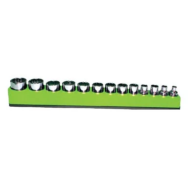 Mechanics Time Saver PSH38M-GRN Mechanic's Time Savers 3/8" Metric Peg Socket Holder - Green