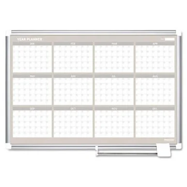 MasterVision 48" 12-month Calendar Planning Board (ga05106830)