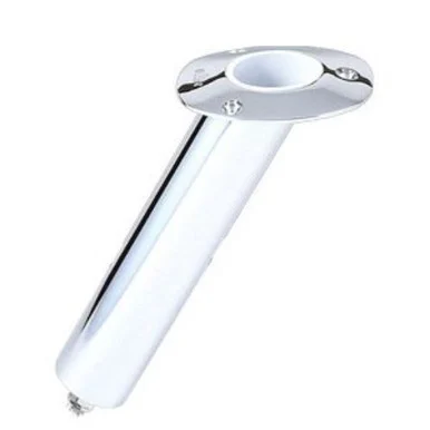 Lee's Tackle Inc. 3931006 Lee's 30° Stainless Steel Swivel Base Flush Mount Rod Holder 2.25" Od X 14.5" Tube