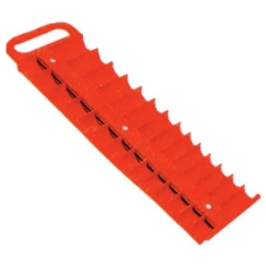 Lisle 40200 3/8" Drive Red Magnetic Socket Holder For 28 Sockets 40200_43