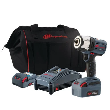 Ingersoll Rand W5133-K22 20v Mid-torque 3/8" Cordless Impact Wrench Kit, 550 Ft-lbs Nut-busting Torque, 2 Batteries And Charger