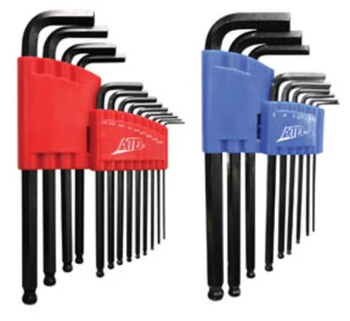 Atd Tools ATD-580 Sae Metric Long Arm Ball End Hex Key Set, 22pc