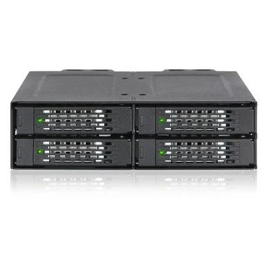 Icy Dock ToughArmor MB699VP-B Drive Enclosure for 5.25 - Mini-SAS HD Host Interface Internal - Black"