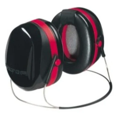 3m 247-H10B E·a·r Peltor Optime 105 Behind-the-head Earmuffs, 29nrr, Red/black