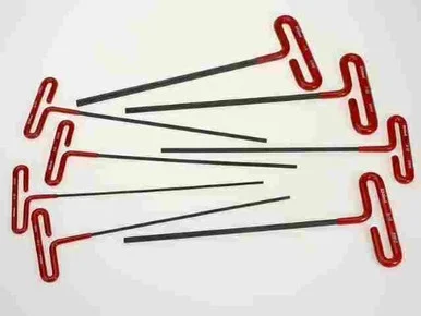 Eklind Tool Company 53198 8 Piece 9" Cushion Grip Sae T-handle Hex Key Set