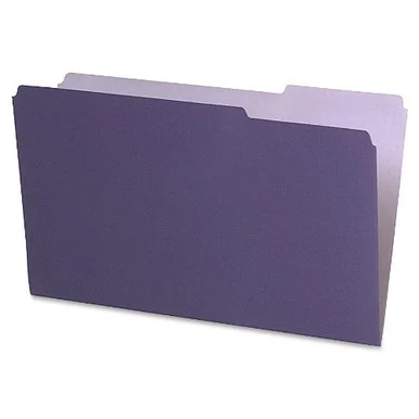 Pendaflex Interior File Folder - Legal - 8.50" X 14" - 1/3 Tab Cut - Violet - 100 / Box (435013VIO)
