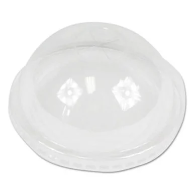 Boardwalk PETDOME Pet Cold Cup Dome Lids, Fits 16-24 Oz Plastic Cups, Clear, 1000/carton