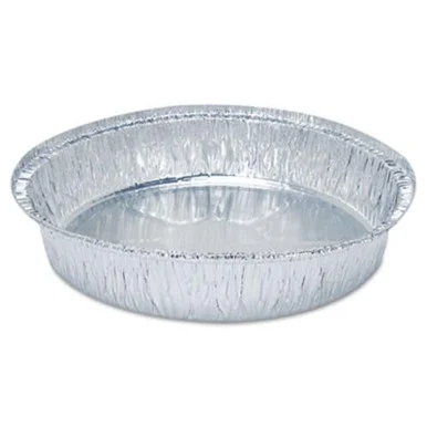 Boardwalk BWKROUND9 Round Aluminum To-go Containers, 9" Dia., 500/carton
