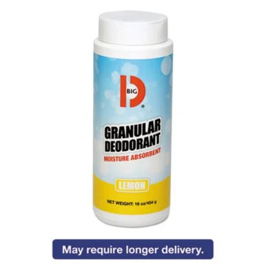 Big D Industries 150 Granular Deodorant, Lemon, 16oz, Shaker Can, 12/carton