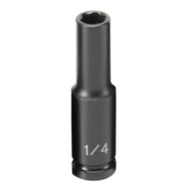 Grey Pneumatic 908DS 1/4" Drive 6 Point Fractional Deep Impact Socket 1/4