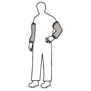 Malt Polylite Sleeve Covers - 18" Length - White - Polypropylene - Elastic Ends (m2400)