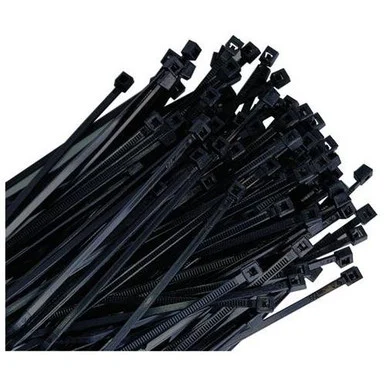 K Tool International KTI-78040 4" Black Nylon Wire Tie, 18 Lb Tensile 100/pk