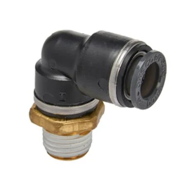 S.u.r. And R Auto Parts ABE330 Male Elbow 3/8" Tube X 1/4" Npt (2)